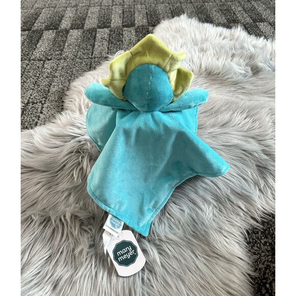 NWT Mary Meyer Triceratops Dinosaur Security Blanket/Lovey Satin & Velour RARE - Picture 2 of 4